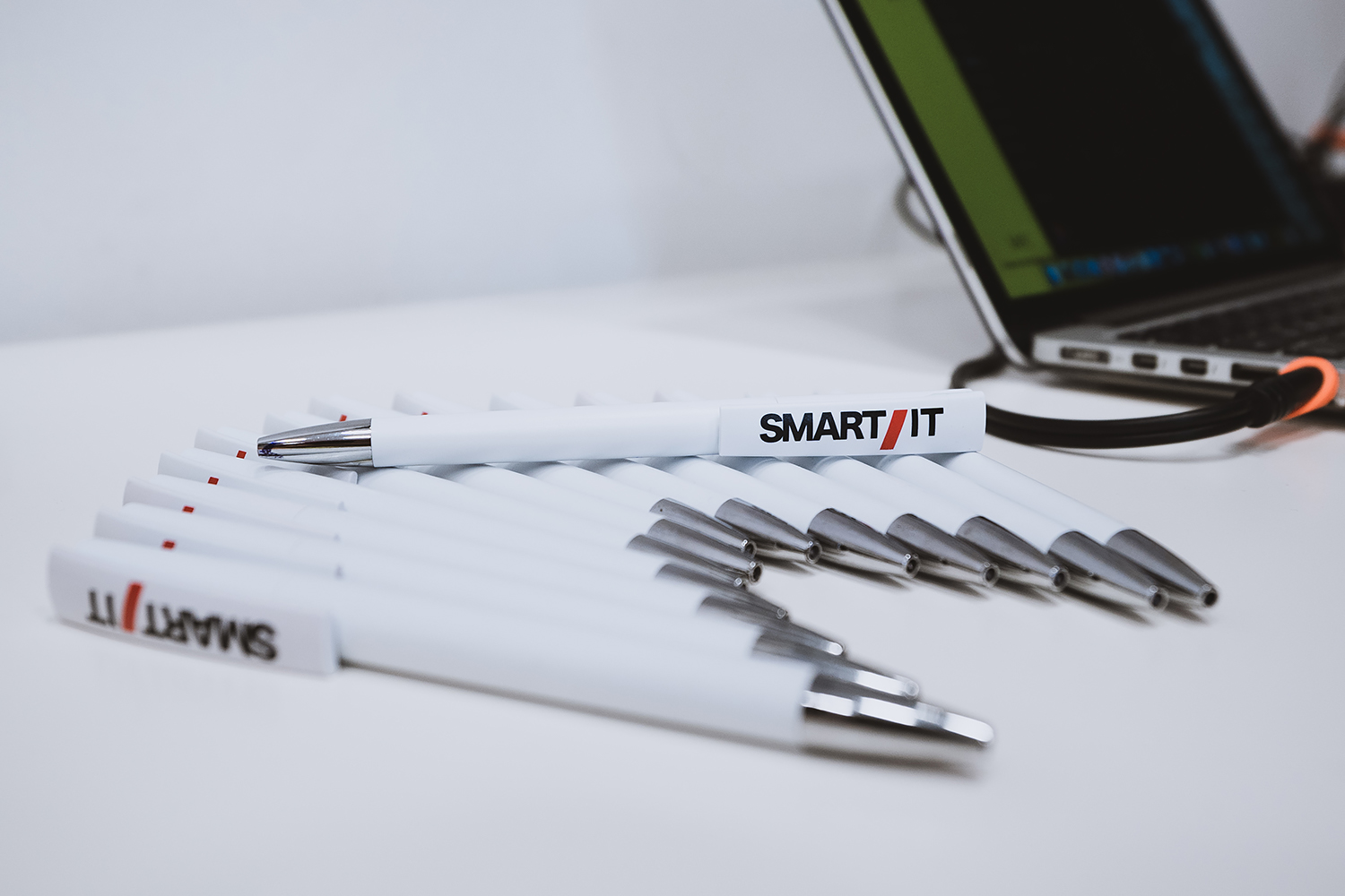 Branded pens with Smart IT logo